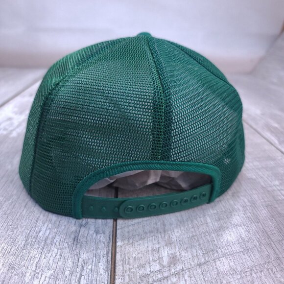 Vintage K-Brand Agriculture Trucker Hat Cap Green Canada Made Mesh Back - Picture 3 of 7